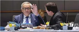  ?? FOTO: TT-AP/GEERT VANDEN WIJNGAERT ?? EU-kommission­ens ordförande Jean-Claude Juncker och generalsek­reteraren Martin Selmyr.