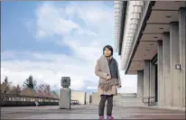  ?? CP PHOTO ?? Vivian Ly, president of Canadian Autistics United (CAU), an advocacy group led by adults with autism, is shown outside Simon Fraser University in Burnaby, B.C., on Friday.