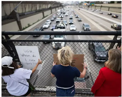 Hyperlocal and highly visible: the power of freeway overpass protests ...