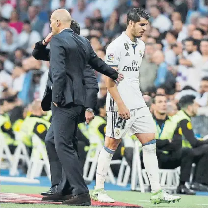  ?? FOTO: SIRVENT ?? Álvaro Morata se quiere ir del Real Madrid y el Milan aprieta para ficharle pero no a cualquier precio