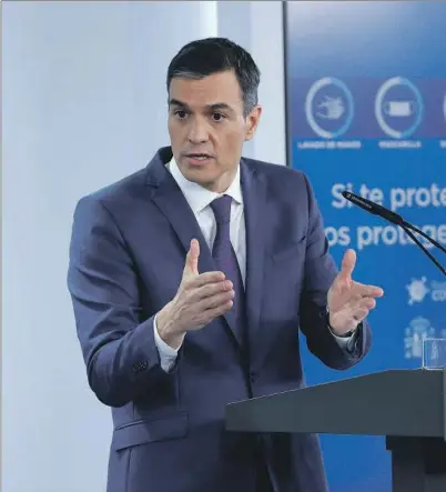  ?? EFE ?? Pedro Sánchez, presidente del Gobierno.