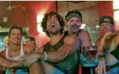  ??  ?? “MAGIC Mike” stars (from left) Bomer, Adam Rodriguez, Joe Manganiell­o, Channing Tatum