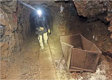  ??  ?? ‘Nobody has walked the path you’re walking for 100 years,’ said MacLee, who uses old mining documents and high-tech safety equipment to find and explore forgotten holes, mostly in Utah. He also lends his expertise to searches for missing people.