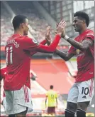  ?? FOTO: AP ?? Rashford felicita al joven extremo