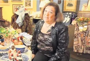  ?? YOUTUBE ?? Barbara Solomon is pictured in 2012 in her Orange Avenue antiques shop, Oldies But Goodies.