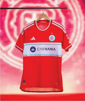  ?? CHICAGO FIRE FC ?? The Fire will don new uniforms Saturday in their home opener that feature new sponsor Carvana.