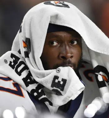  ?? RJ Sangosti, The Denver Post ?? Broncos cornerback Nate Hairston will get an opportunit­y to play nickel with Bryce Callahan on injured reserve with a knee injury.