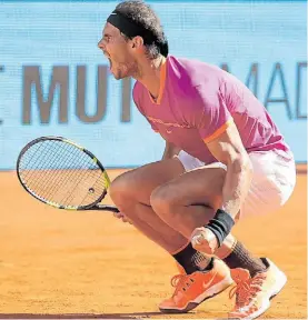  ?? REUTERS ?? Listo. Rafa ya pudo con Nole y va por Thiem, como en Barcelona.