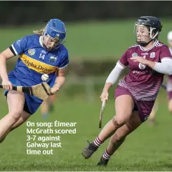  ?? ?? On song: Éimear McGrath scored 3-7 against Galway last time out