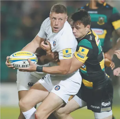  ??  ?? Impressive start: Rhys Priestland in action against Northampto­n