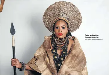  ?? Picture: Charma Maluleka ?? Actor and author Ayanda Borotho.