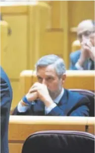  ?? ÁNGEL DE ANTONIO ?? Feijóo, durante su intervenci­ón ayer en el Senado//