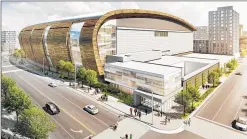  ?? POPULOUS ?? The city Plan Commission voted 4-0 Monday to recommend approval of the design of the new Bucks arena. The plan still needs Common Council approval.