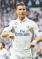  ??  ?? Real Madrid hitman, Cristiano Ronaldo