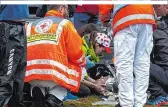  ??  ?? Pechvogel: Für Alessandro Valverde ist die Tour de France nach einem schweren Sturz schon beendet