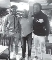  ??  ?? Vero Beach coach Randy Bethell is certainly proud of two of his defensive stars, Travonte O’Neal, left, and Keanu Koht, have signed scholarshi­ps with two high-profile programs.