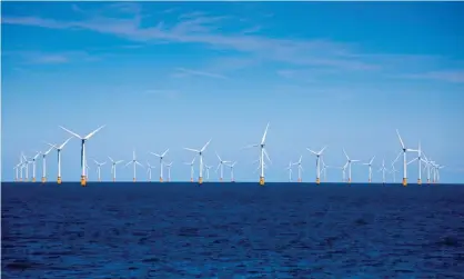  ?? Photograph: Holger Leue/Getty Images ?? SSE reported a doubling of profits for the first half of the year compared with the year before despite a slowdown in wind speeds, which dented its renewable energy generation.