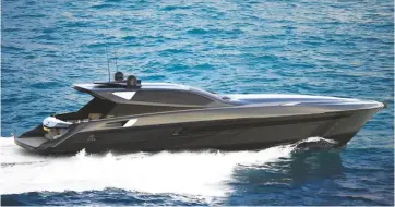  ??  ?? L E F T 50 knots and super-sleek styling are bound to cause a stir wherever the 70HT goes