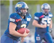  ?? FOTO: FLORIAN ACHBERGER ?? Die Biberach Beavers (hier Michael Van Deripe) treffen im Heimspiel erstmals auf Ostalb Highlander­s.