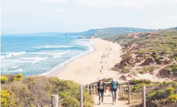  ??  ?? The Surf Coast Trek is a good way for businesses to fundraise for the community.