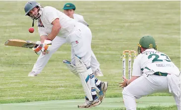  ??  ?? Jindivick’s Matthew Cheshire flicks the ball off his pads just wide of the Garfield-Tynong fielder in division two.
Page 52 WARRAGUL AND DROUIN GAZETTE February 9 2021