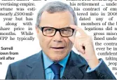  ??  ?? Sir Martin Sorrell stepped down from WPP in April after 33 years in charge