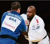  ?? (Ph. AFP) ?? Riner a battu le Brésilien Moura en finale.