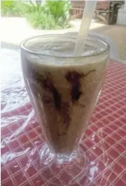  ??  ?? CREAMY: The chocolate milkshake at Coffee at the Mall