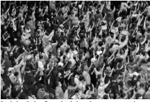  ?? PHOTO: REUTERS ?? People show the three-finger salute during anti-government protests in Bangkok, on Friday. Thai PM Prayuth Chan-ocha rejected calls for his resignatio­n, while his government failed to stop student-led protesters from rallying again in the Capital in defiance of a state of Emergency