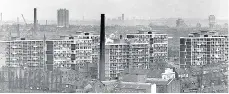  ??  ?? High rise flats in the Coventry landscape, 1968