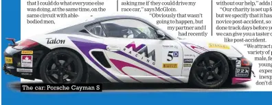  ??  ?? The car: Porsche Cayman S