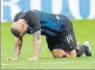  ?? FOTO: EFE ?? Nainggolan se lastimó el tobillo