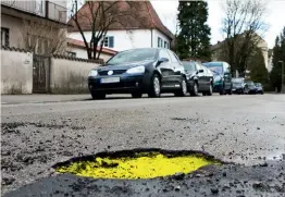  ??  ?? RAC data showed a 12% rise in car breakdowns caused by potholes in Q4 2017