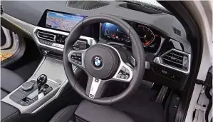  ??  ?? Cabin Comfortabl­e driving position and tech-laden dashboard hold lots of appeal