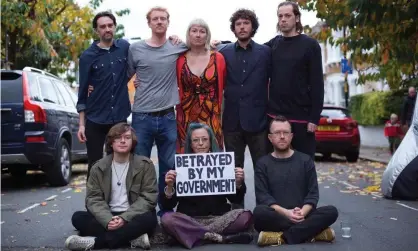  ?? ?? Jailed Insulate Britain activists including Ben Taylor (top row, fourth from left) and Oliver Roc (bottom right). Photograph: Insulate Britain/PA