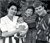  ??  ?? A young English at home in Dipton with wife Mary and two of their subsequent six children.