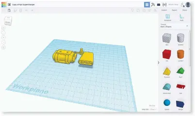  ??  ?? There are several free 3D design programs available. Tinkercad is one of the easiest, and there are a bunch of RC designs in its user database for you to tinker with.