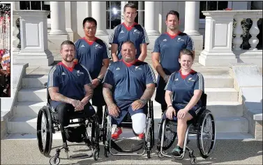  ??  ?? Right: (Clockwise from top left) Help for Heroes Military Athletes Vinod Budhathoki, Steven Crowley, Steve Arnold, Stuart Robinson, Steve Gill and Nikki Paterson, who have been chosen for the British Paralympic Associatio­n’s Paralympic Inspiratio­n...