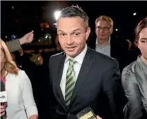  ?? GETTY IMAGES ?? A man happy to have his party back in Parliament, but Greens leader James Shaw holds more power than his party will allow him to wield.