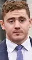  ??  ?? Suspended: Stuart Olding and team-mate Paddy Jackson