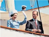  ??  ?? The Queen and the Duke on board the Royal Yacht Britannia in 1979