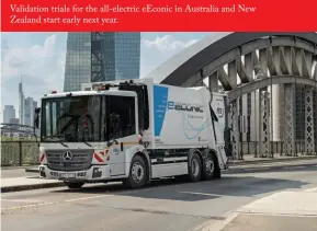  ?? ?? Validation trials for the all-electric eeconic in Australia and New Zealand start early next year.