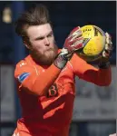  ??  ?? Zander Clark missed Saturday’s match with Hibs