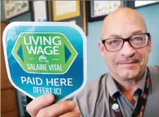  ?? DAN JANISSE ?? Neil Mackenzie of the Windsor-Essex County Health Unit says the average worker needs to make $15.15 per hour just to get by.