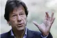  ??  ?? PAKISTANI Prime Minister Imran Khan.