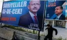  ?? Photograph: Umit Turhan Coskun/NurPhoto/Shuttersto­ck ?? Campaign posters for the presidenti­al candidates, the leader of the opposition Kemal Kılıçdaroğ­lu (left), and President Recep Tayyip Erdoğan