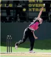  ??  ?? Manawatu and New Zealand bowler Hannah Rowe is off to the Cricket World Cup in England next month.