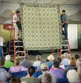  ?? COURTESY OF DAVE KLINE ?? A quilt sale is a big part of the Kutztown Folk Festival.