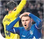  ??  ?? Glenn Middleton sees his goal disallowed against Villarreal