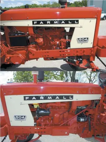  ??  ?? The D188 was nothing less than D282 less two holes. It shares many parts with the D282. It was sleeved with three main bearings. Indirect injected using a Roosamaste­r pump and used glow plugs for cold starting. It was basically a good engine but like it’s six-lung parent, it was short a few head bolts. When worked hard and hot, it could tend towards blown head gaskets. That was mostly likely to happen when the pump was turned up or a turbo added. Other variants of this engine family include the D301, which was an unsleeved (parent bore) version and the D236, which was a smaller displaceme­nt six of the same general design. The D282 remained in production for some applicatio­ns into the late ‘60s.